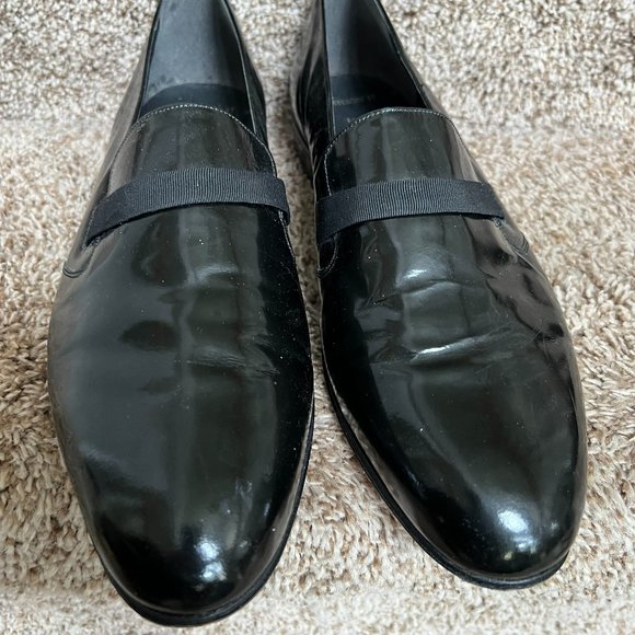 Bally Men\'s Black Patent Leather Dress Loafers main image 9